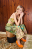 Clemenza Cut Out Midi Dress Multi
