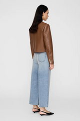 Amber Jacket Cognac Recycled Leather