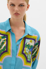 Looking Glass Long Sleeve Shirt Blue