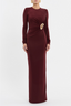 Mischa Long Sleeve Maxi Dress Wine