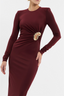Mischa Long Sleeve Maxi Dress Wine