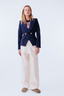 Crossover Blazer Navy Pinstripe