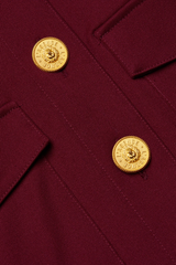 Kumi Cropped Jacket Black Cherry