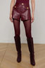 Dionne Vegan Leather Short Black Cherry