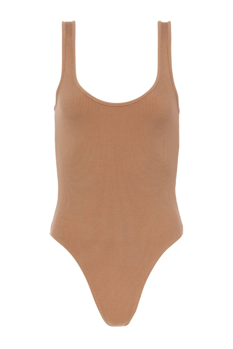 Nica Scoopneck Bodysuit Cinnamon Swirl