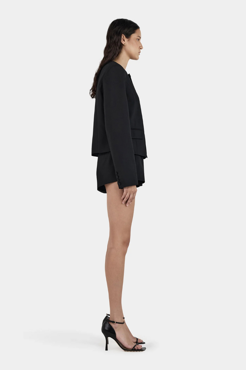 Millard Cropped Jacket Black