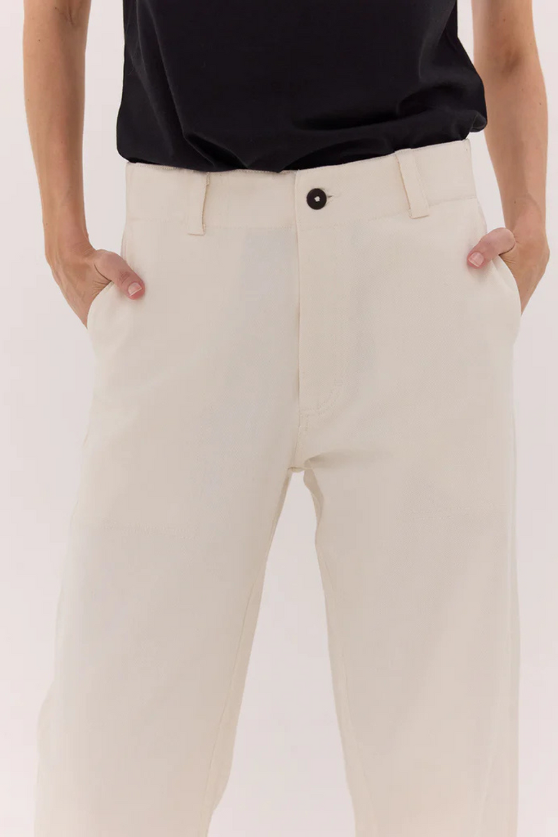 The Wide Leg Denim Jean Natural
