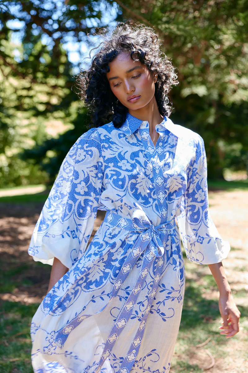 Lucille Dress Antique Royal