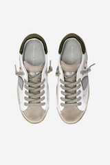 PRSX Low Woman Veau Velour Blanc Militaire