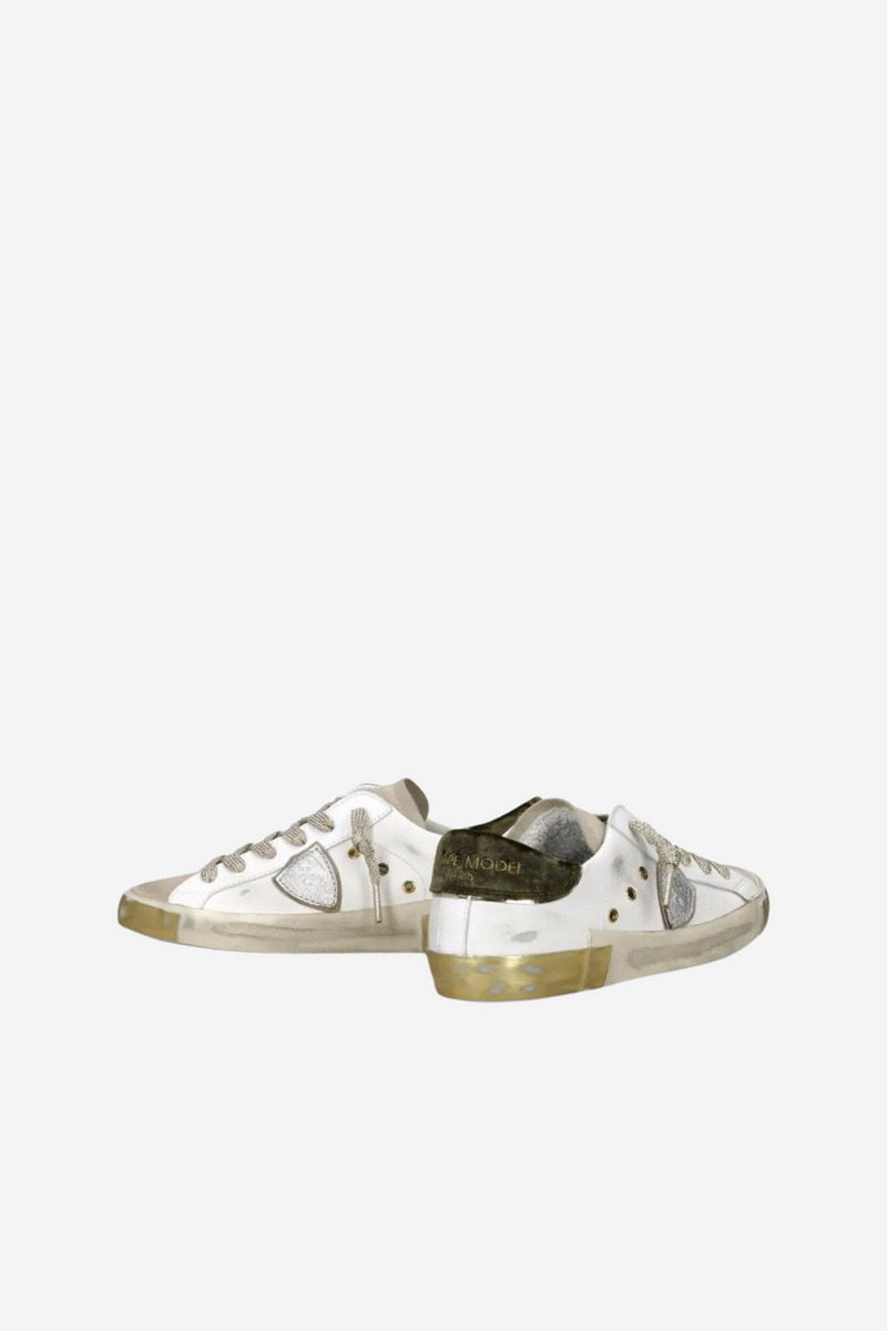PRSX Low Woman Veau Velour Blanc Militaire