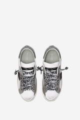 PRSX Low Woman Veau Metal Leo Blanc Noir