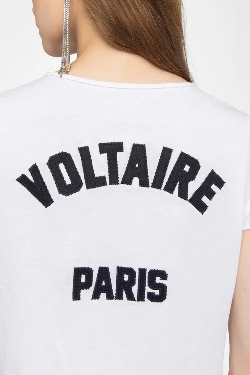 Tunisien Henley Top White