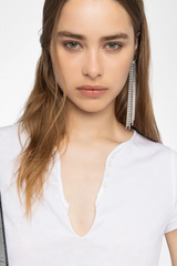 Tunisien Henley Top White