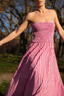 Layla Dress Magneta Stripe