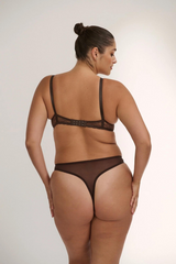 Maverick High Waist Thong Espresso