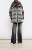 Glazed Technical Parka 76cm Basalte