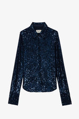 Tawny Sequin Shirt Encre