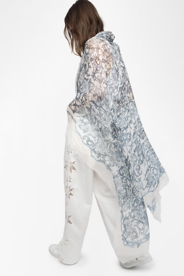Kerry Roses Scarf Flash