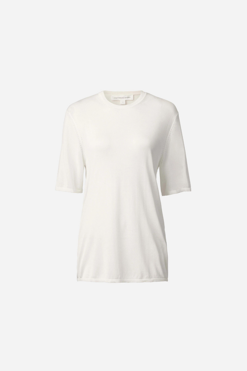 Ember Knit Tee Ivory