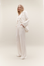Double Pleated Trouser Ivory