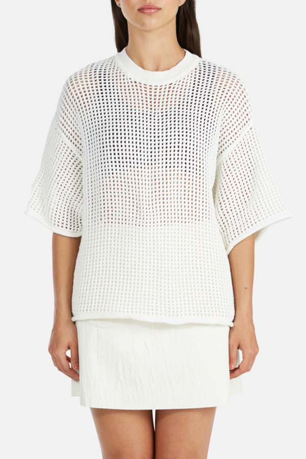 Demi Knit Pullover Bright White