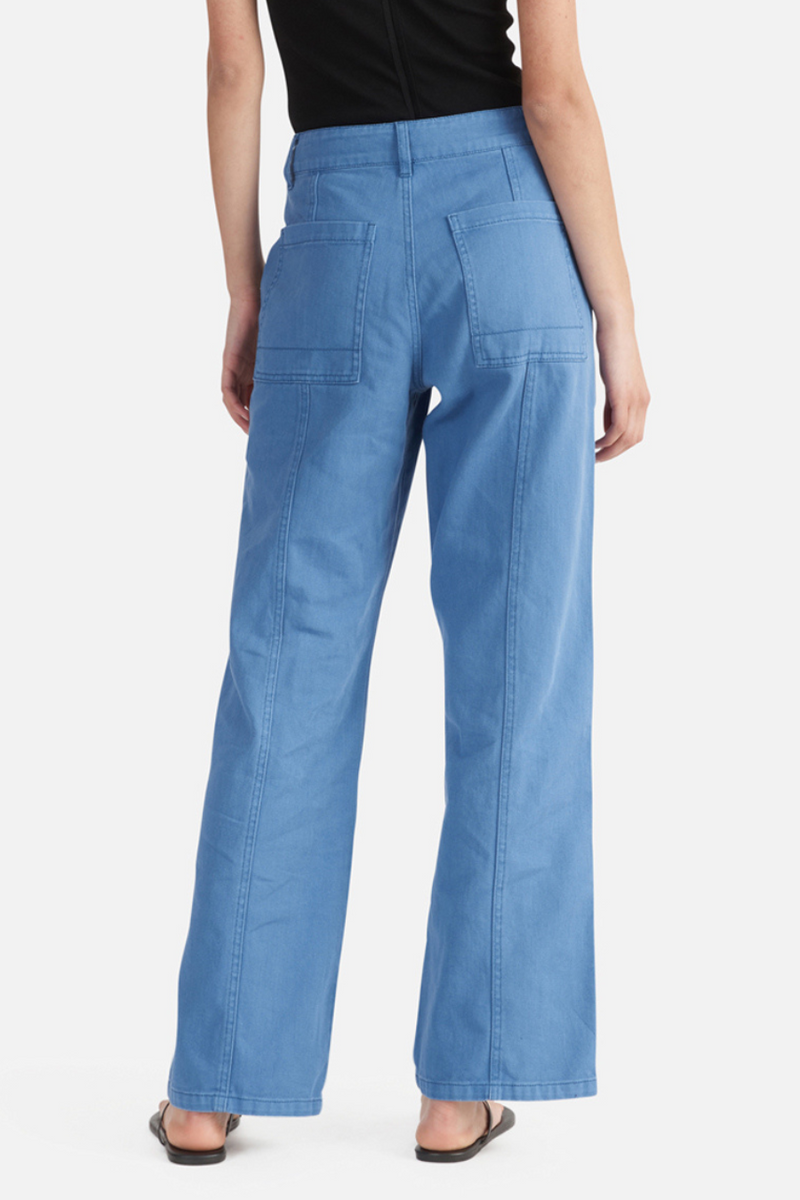 Monica Denim Cargo Pant Dazzling Blue