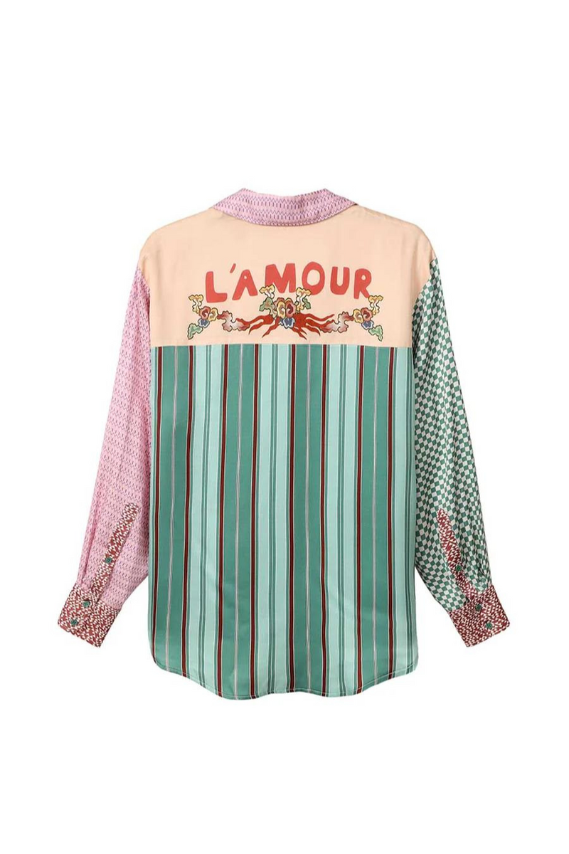 Isabel Mixed Print Shirt Lamour