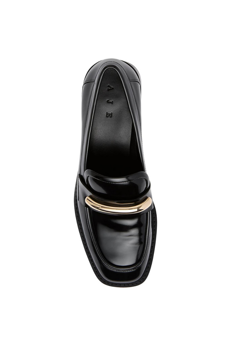 Serena Crescent Loafer Black