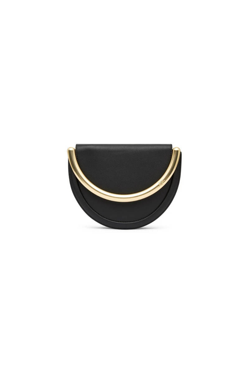 Norma Crescent Clutch Black