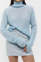 Ida Mohair Wool Knit Ice Blue