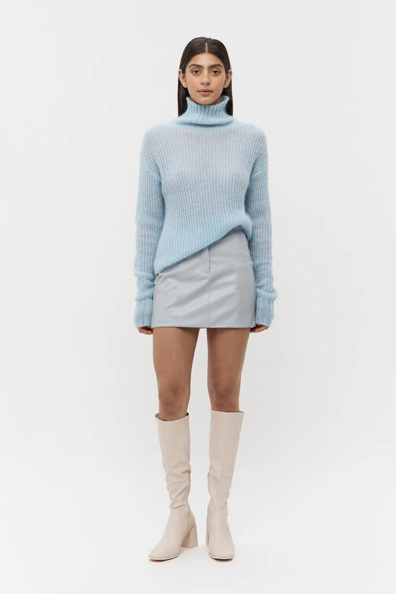 Ida Mohair Wool Knit Ice Blue