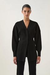 Cavetto Blouson Cardigan Black