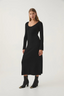 Zeitgeist Knit Midi Dress Black