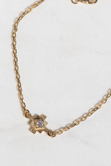 Inka Bracelet Gold - White Zircon