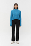 Beaujolais Fluffy Alpaca Cardigan Electric Blue