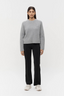 Monroe Wool-Cashmere Knit Jumper Grey Marle