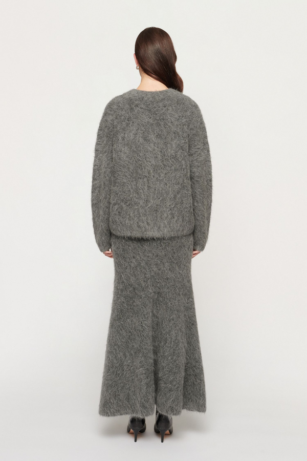 Sasha Fluffy Knit Charcoal