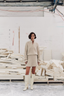 Boyd Boucle Half Zip Alabaster