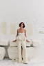 Mimi Peplum Top Cream
