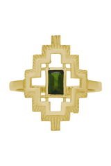 Munay Ring Gold - Chrome Diopside