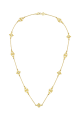 Ayllu Necklace Gold - White Zircon