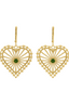 Amor Earrings Gold - Chrome Diopside