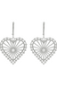 Amor Earrings Sterling Silver - White Zircon