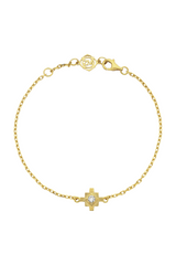Inka Bracelet Gold - White Zircon