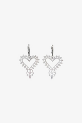 Gypsy Heart Earrings Silver