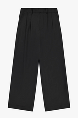 Double Pleated Trouser Black