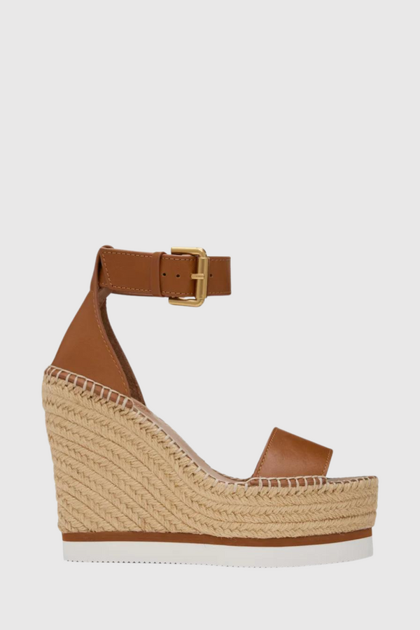 Glyn Espadrille Wedge Tan