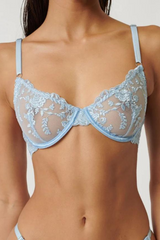 Nicolette Underwire Bra Cornflower