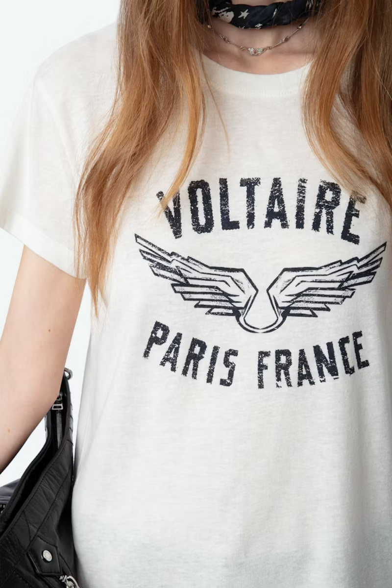 Walk Voltaire Wings T-shirt Judo Ecru