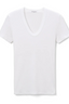 Avril Short Sleeve Rib U Neck White